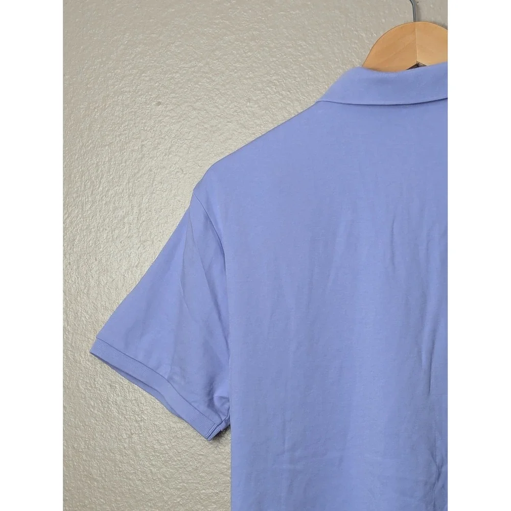 Polo Ralph Lauren Polo Shirt Mens L Purple Slim Fit Short Sleeve Pony Logo